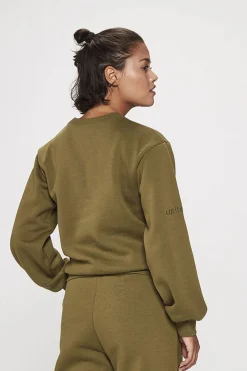 Carite Round Neck sweatshirt Gr&oslash;n Sale