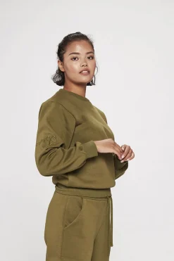 Carite Round Neck sweatshirt Gr&oslash;n Sale