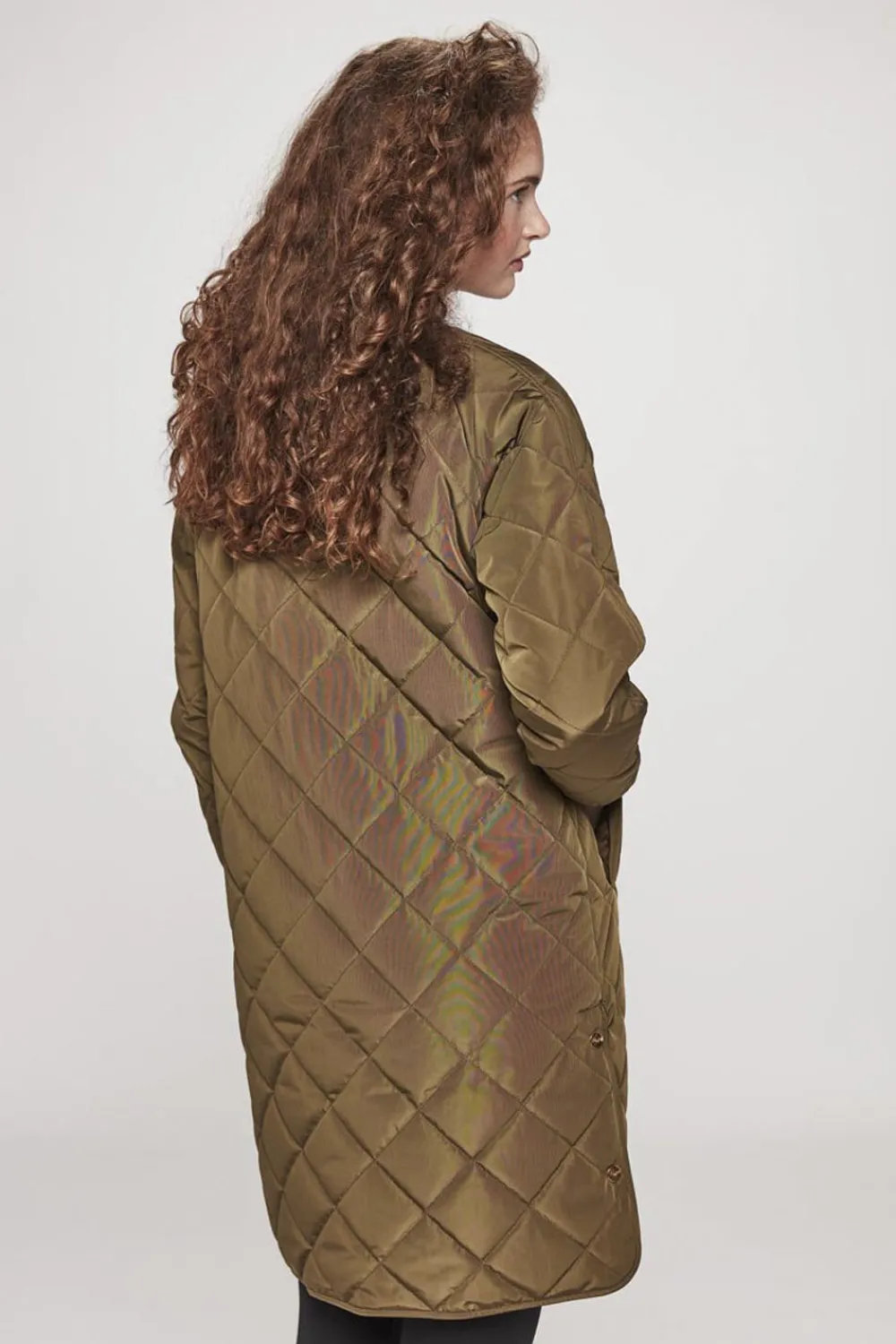 Rubina Quilted lang overgangsjakke>H2O Discount