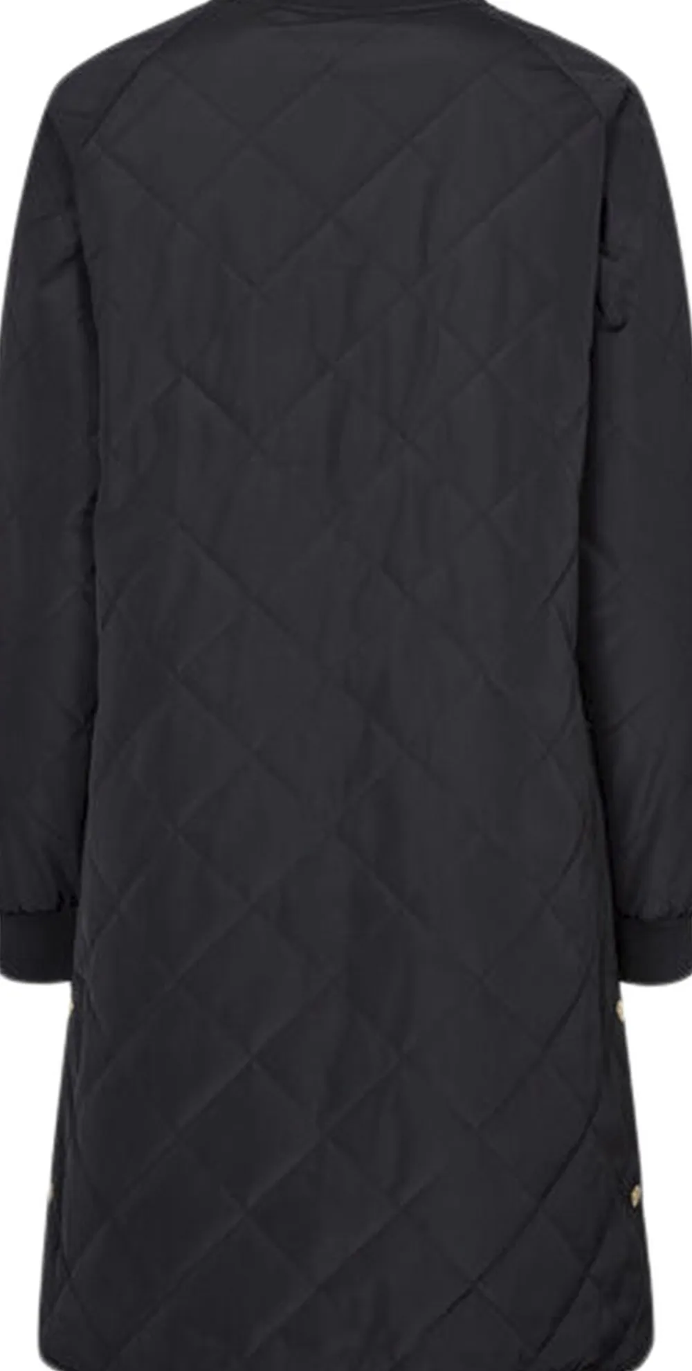 H2O Rubina Quilted lang overgangsjakke Sort Online