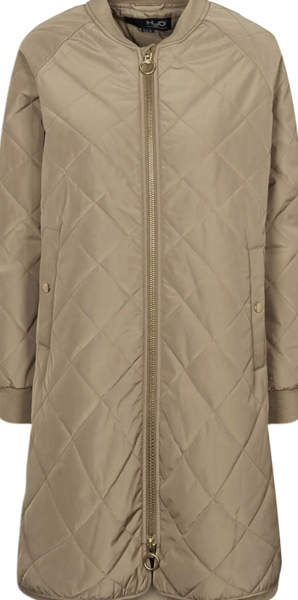 Dame H2O Rubina Quilted lang overgangsjakke