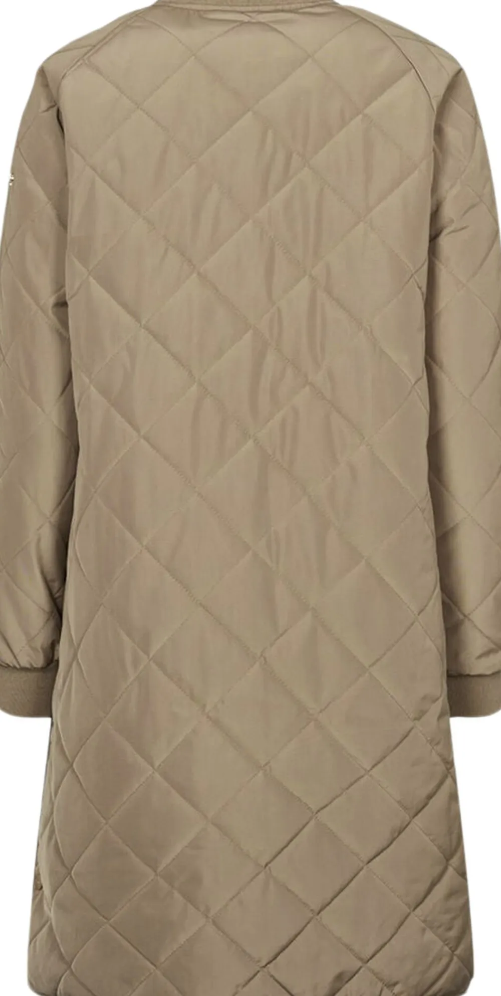 Dame H2O Rubina Quilted lang overgangsjakke