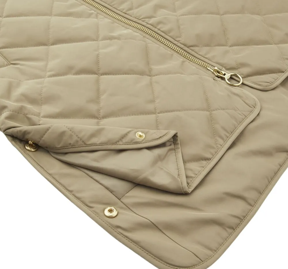Dame H2O Rubina Quilted lang overgangsjakke