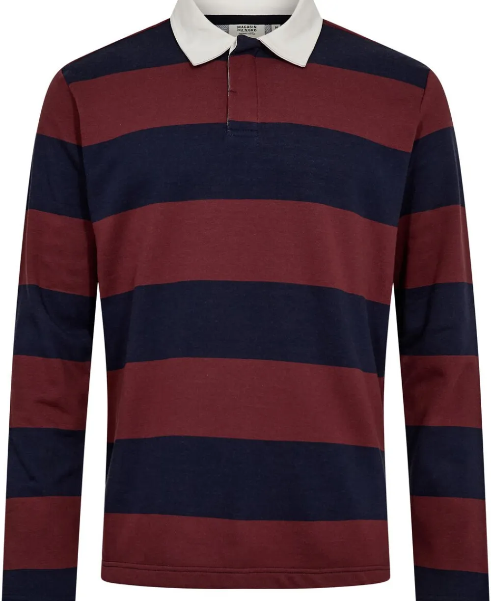 Magasin du Nord Collection Rugby 1 Polo - GOTS Navy blazer / andorra stripe New