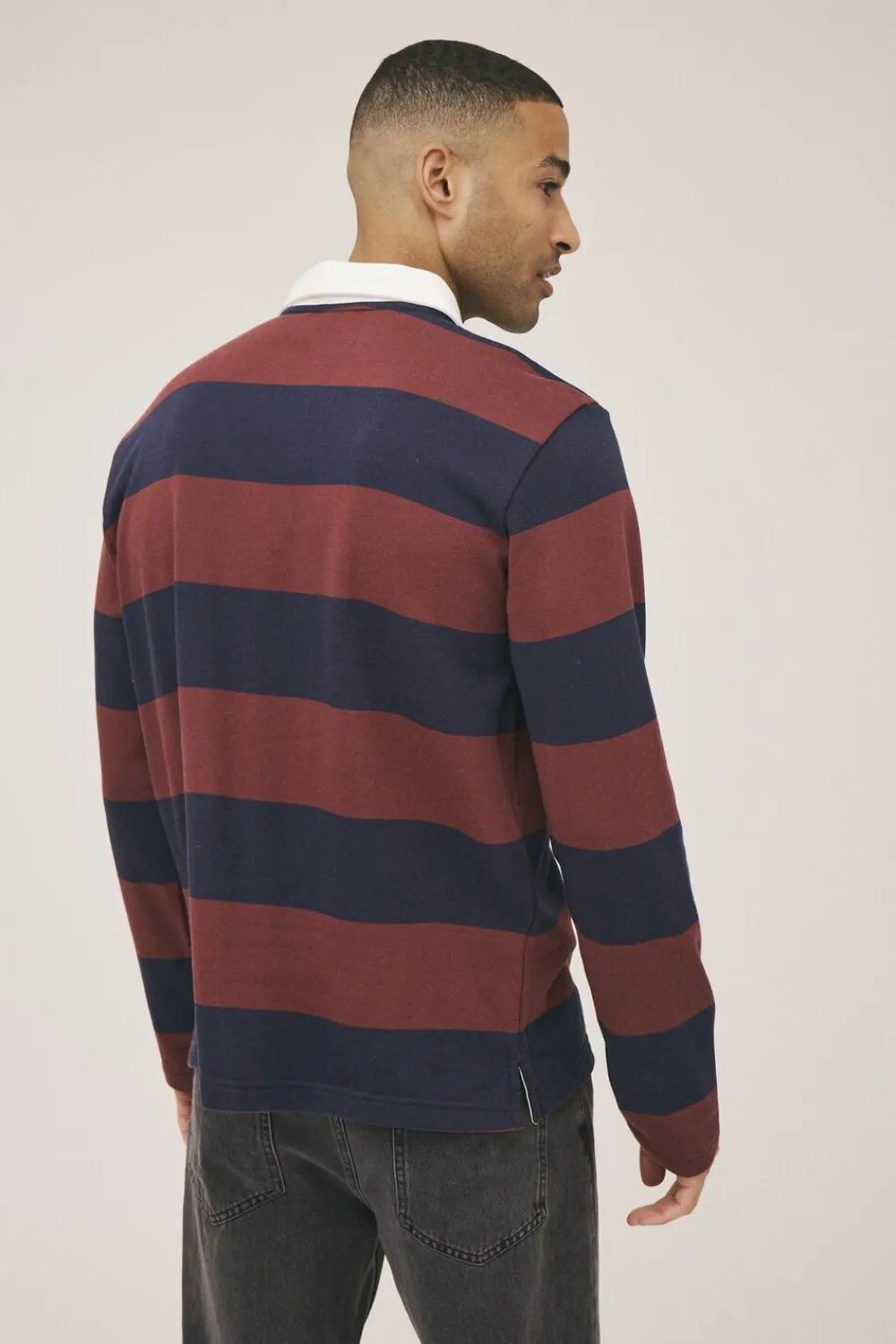 Magasin du Nord Collection Rugby 1 Polo - GOTS Navy blazer / andorra stripe New