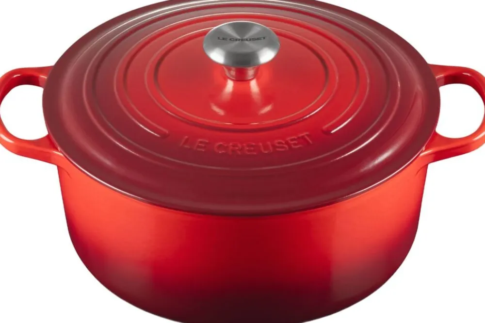 Le Creuset Rund Gryde 28 Cerise SIGNA Sale