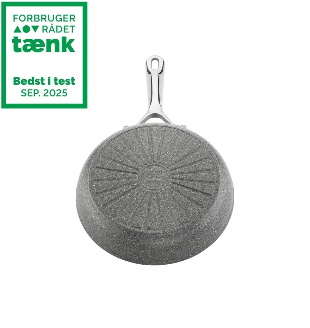 Salina Ceramic Stegepande, 24 cm, Aluminium, Titanium forstæ>Ballarini Online