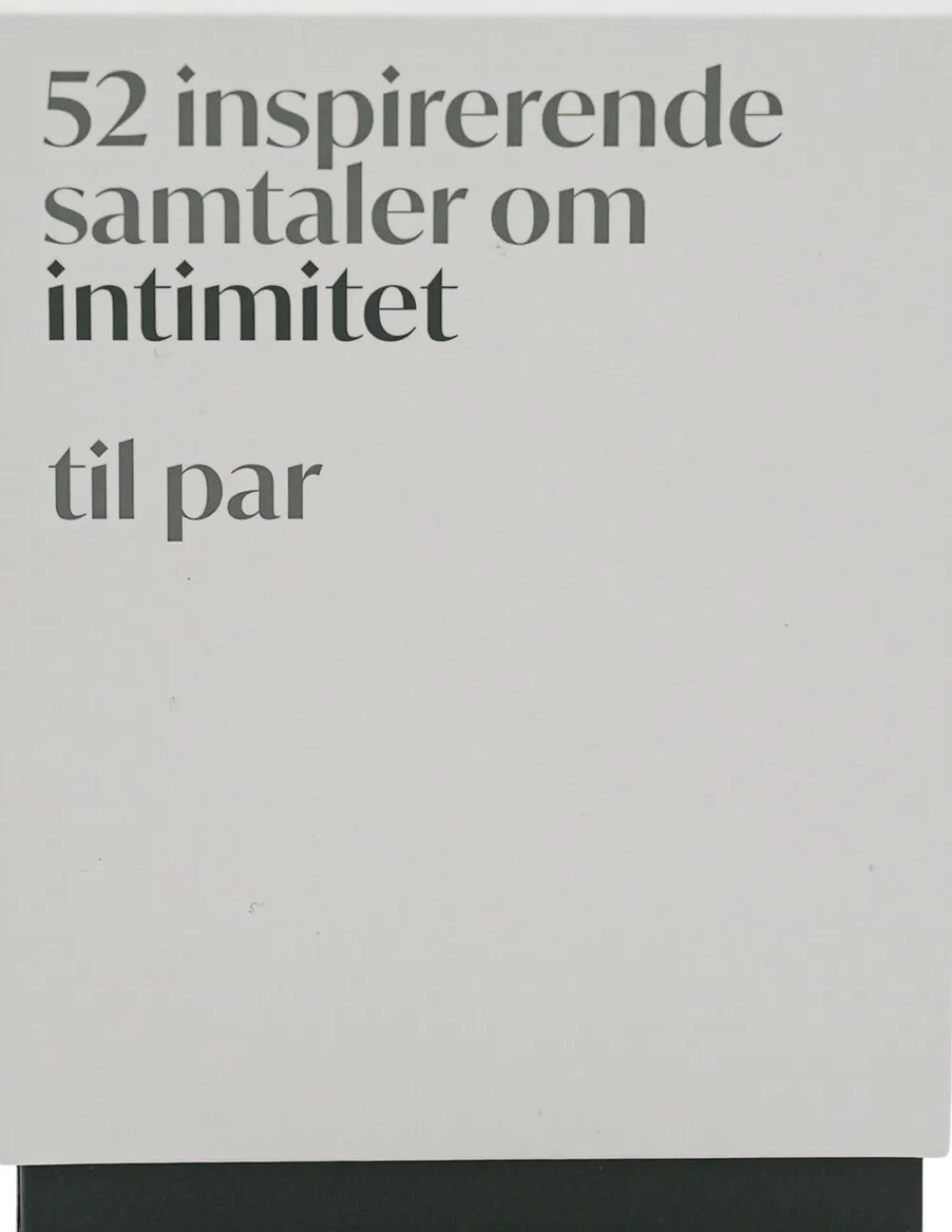 Samtalekort - Intimitet>Dately Best