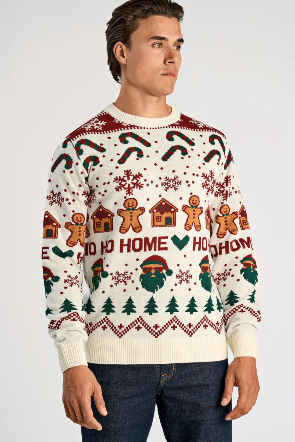 Lindbergh Santa sweater Hvid Clearance