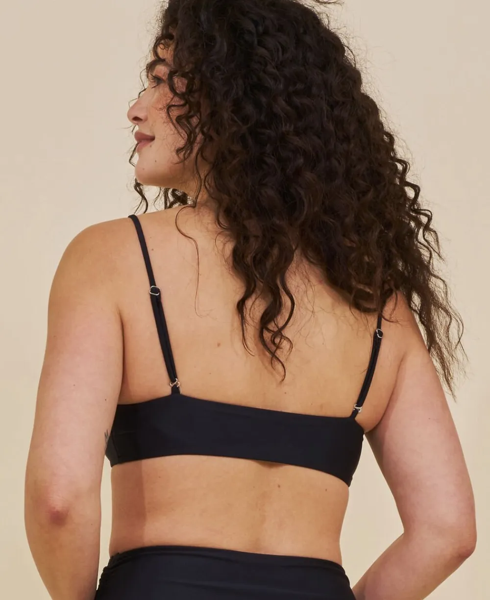 Cartel Copenhagen Sanur bandeau justerbar bikini top Nero Hot
