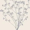 Serviet blå blomstersilhuet 16 stk pr pakke>Ib Laursen Clearance