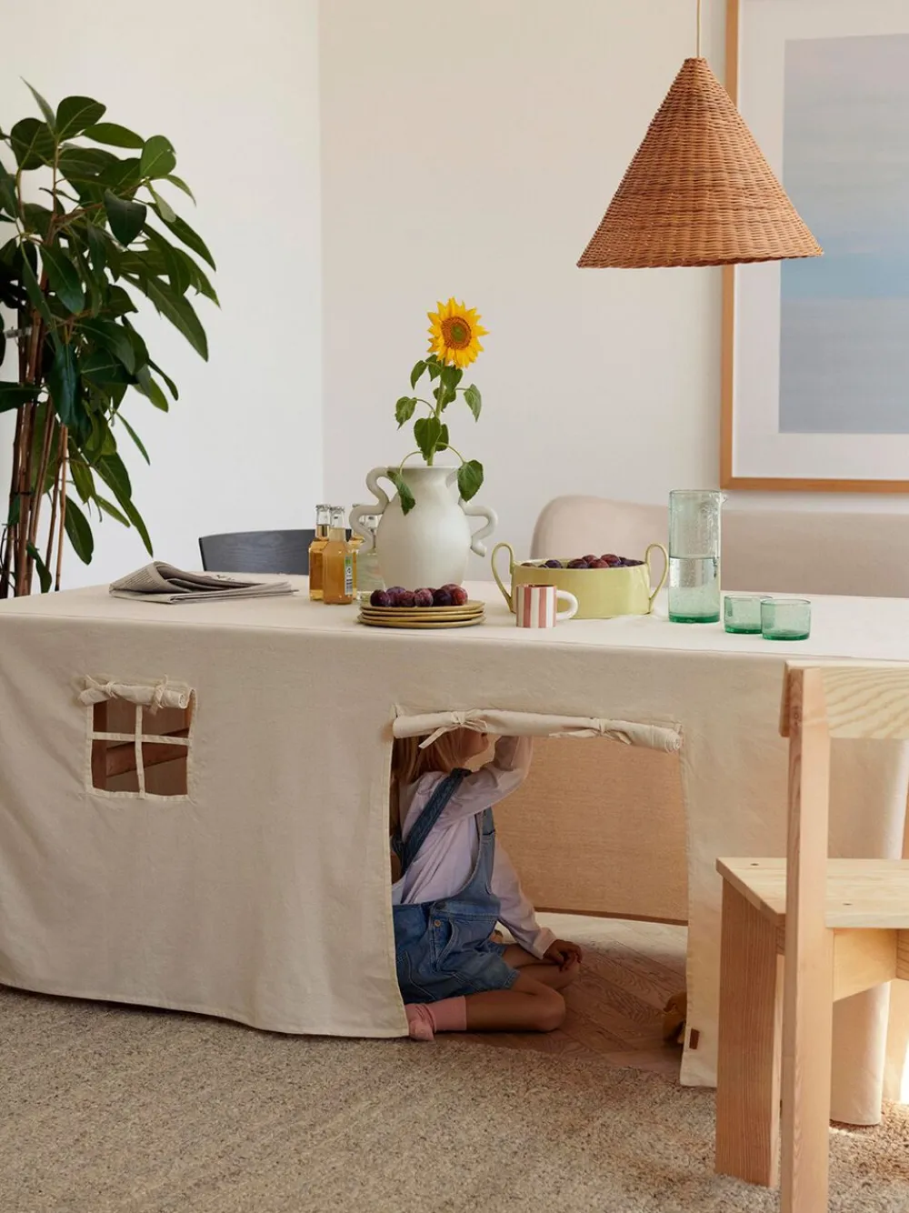 Settle Table Cloth House - Off-white>Ferm Living Discount