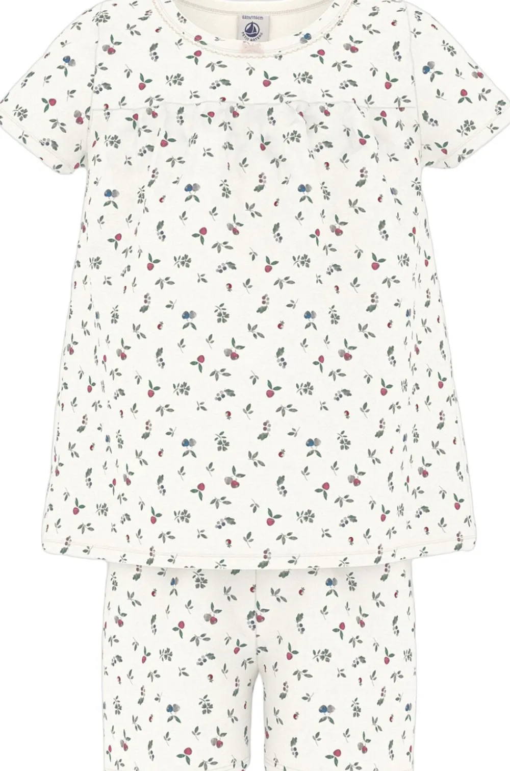 Petit Bateau SHORT PYJAMA 2Y Marshmallow/multico Outlet