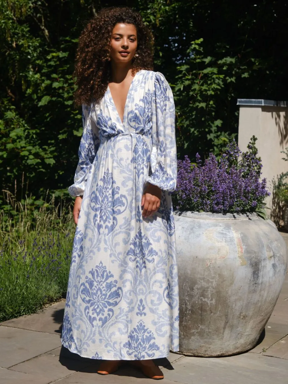 Neo Noir Silfi Deco Dress Light blue