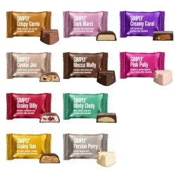 Simply Chocolate Simply® MERRY CHOCOLATE chokoladeæske (500g)