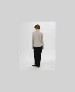 Selected SLFCILLE LS CASHMERE BLEND KNIT HIGH NECK NOOS Irish cream/melange Best