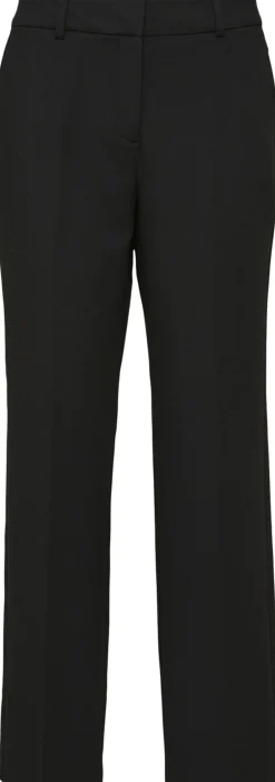 Selected SLFRITA MW WIDE PANT BLACK N NOOS Sort New