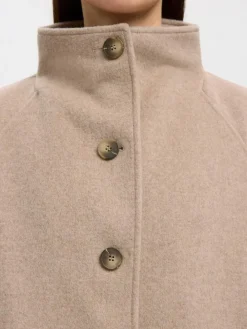 Dame Selected SLFVINNI WOOL BLEND COAT NOOS