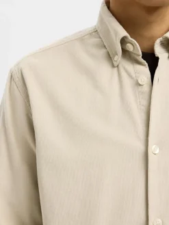 SLHREGDANNI CORD BD LS SHIRT NOOS><noscript><img width=
