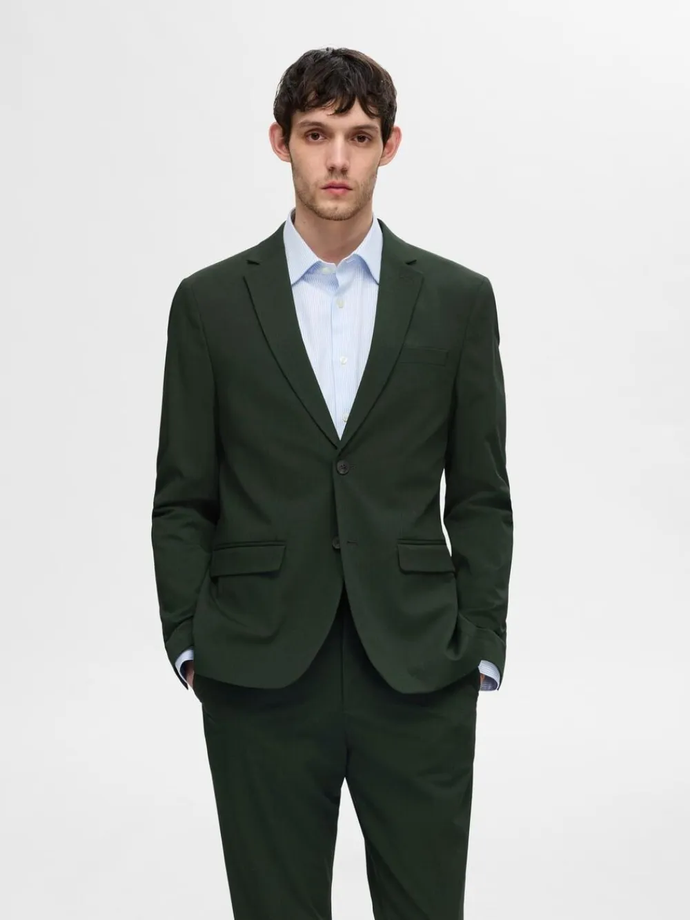 Selected SLHSLIM-LIAM BLZ FLEX NOOS Forest night Best