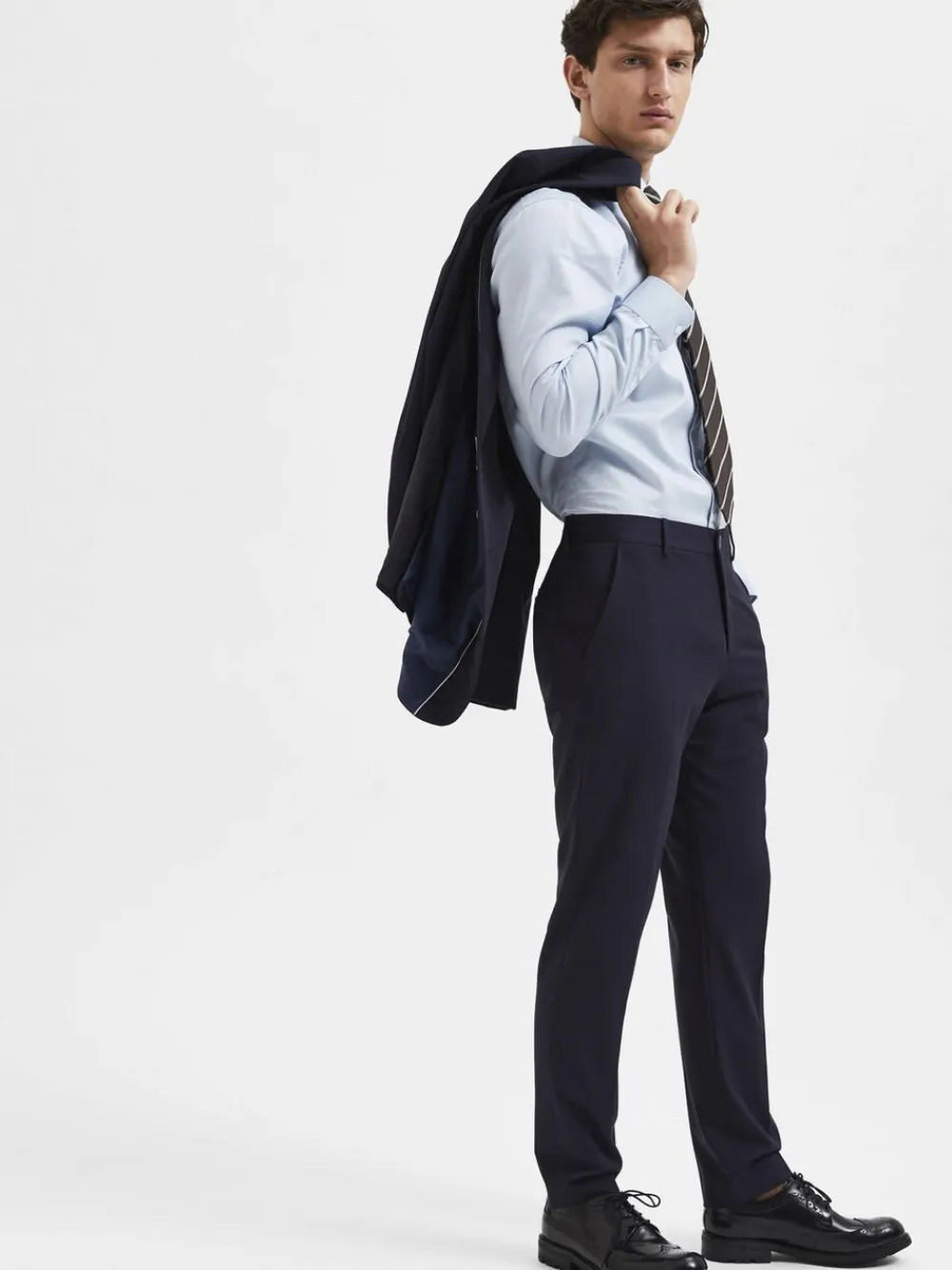 Selected SLHSLIM-LIAM TRS FLEX B NOOS Blå New