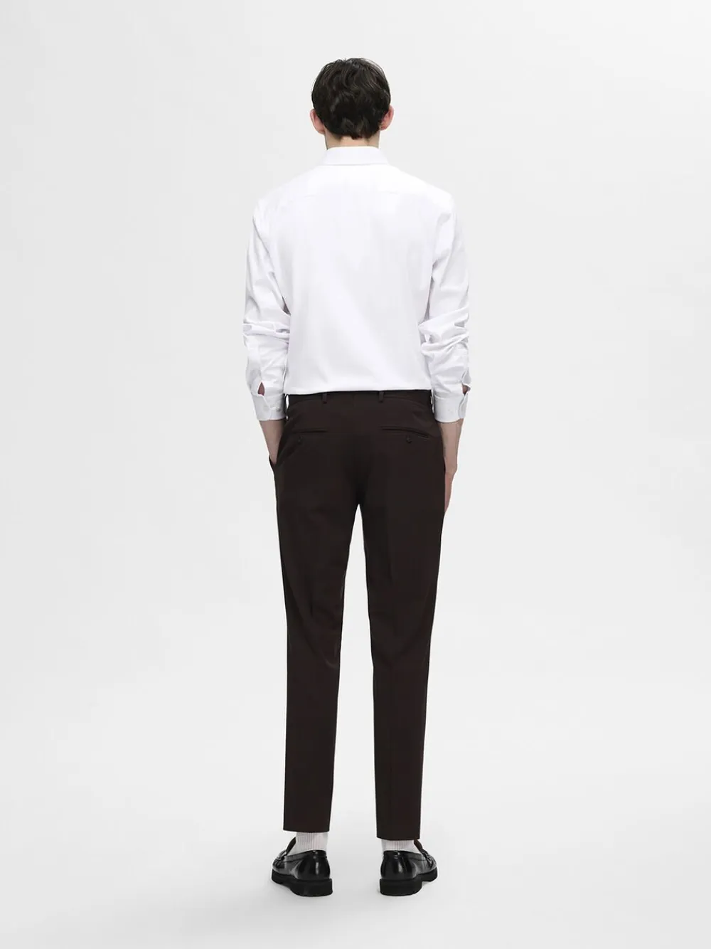 Selected SLHSLIM-PERFORMANCE SHIRT LS NOOS Bright white Discount