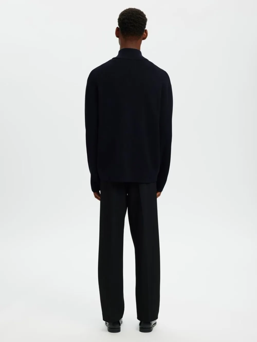 Selected SLHTELLER FN RELAXED ZIP CARDIGAN N Sky captain