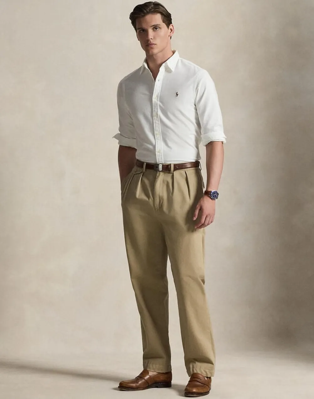 Polo Ralph Lauren Slim Fit Oxford Shirt Hvid Clearance