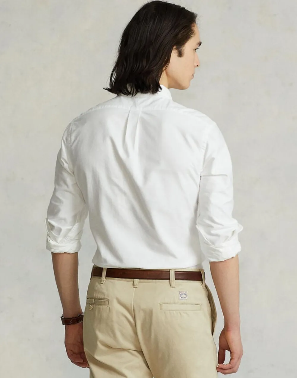 Polo Ralph Lauren Slim Fit Oxford Shirt Hvid Clearance