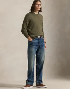 Slim Fit Washable Wool Crewneck Sweater><noscript><img width=