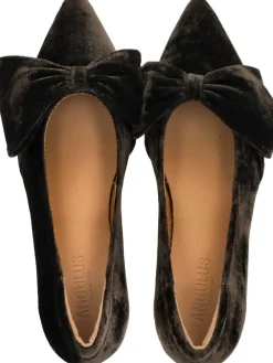 Sløjfe pump i blød velour><noscript><img width=