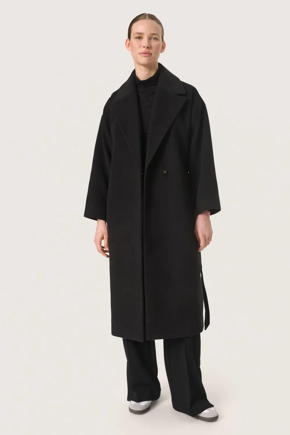Dame Soaked in Luxury SLRubie Belted Coat