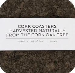 LIGA Smoked Cork Firkantet Glasbrik Sæt