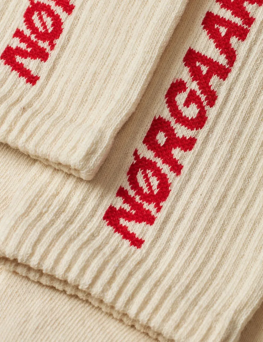 Mads Nørgaard - Copenhagen Sock Single Logo Step Hvid Discount