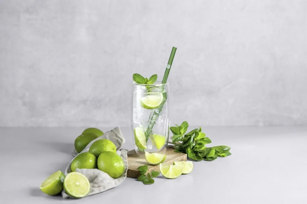 Zwilling Sorrento Sugerør i glas, farvet