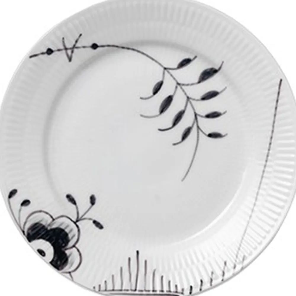 Royal Copenhagen Sort Mega Riflet 19 cm. tallerken Discount