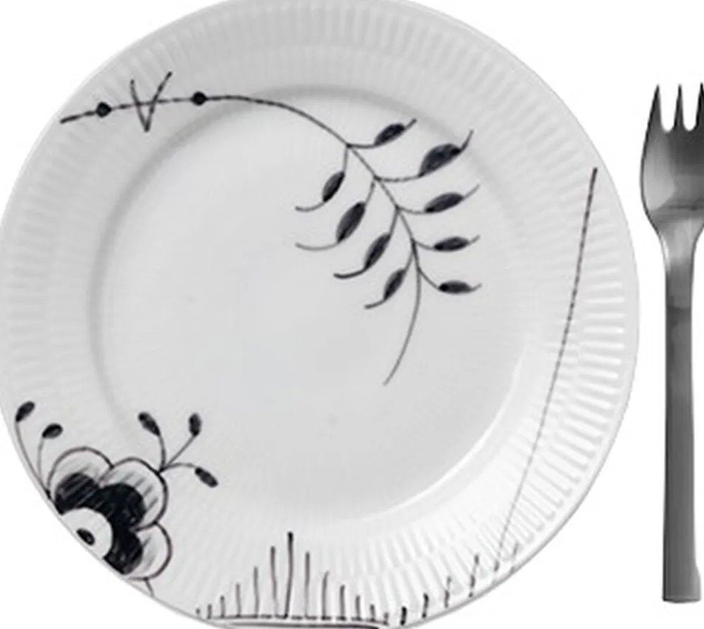 Royal Copenhagen Sort Mega Riflet 19 cm. tallerken Discount