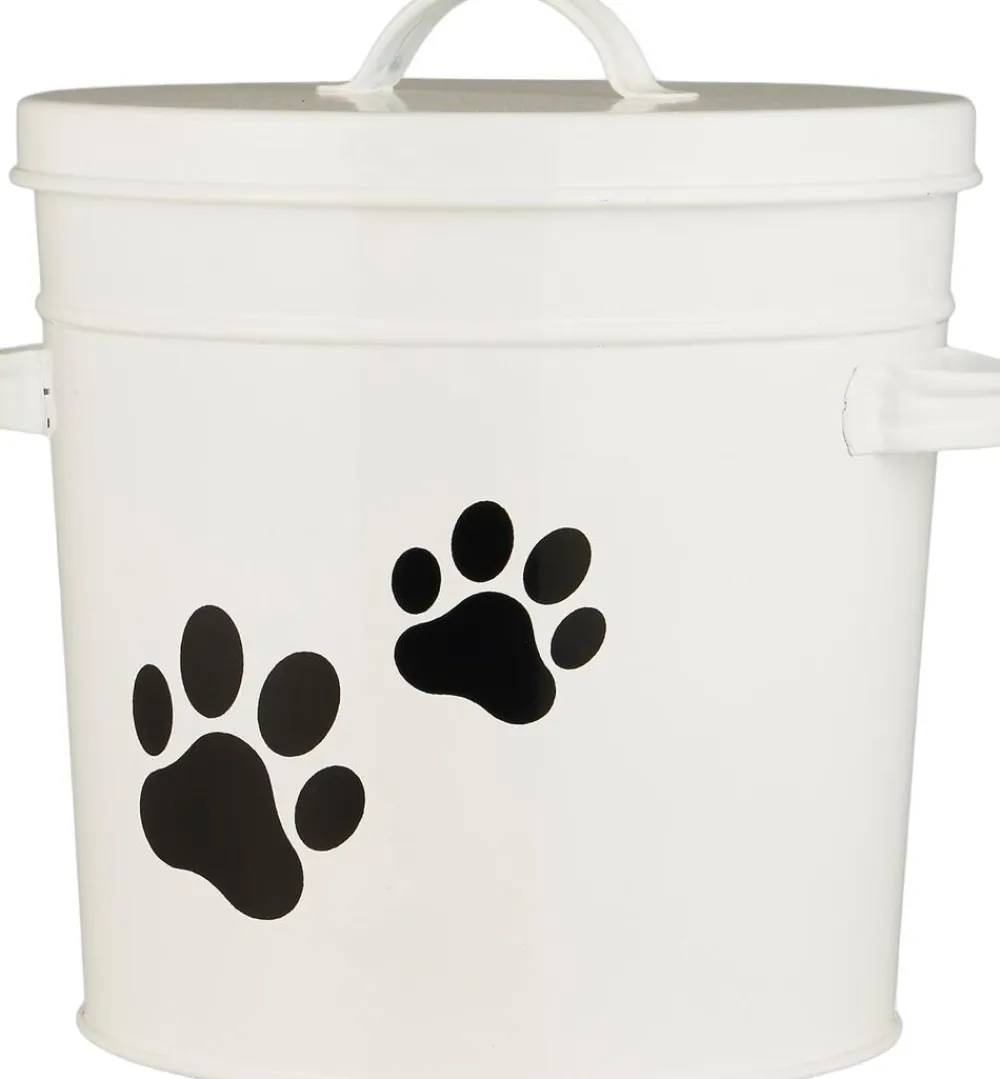 Ib Laursen Spand m/låg hvid m/potemotiv 5 ltr Discount