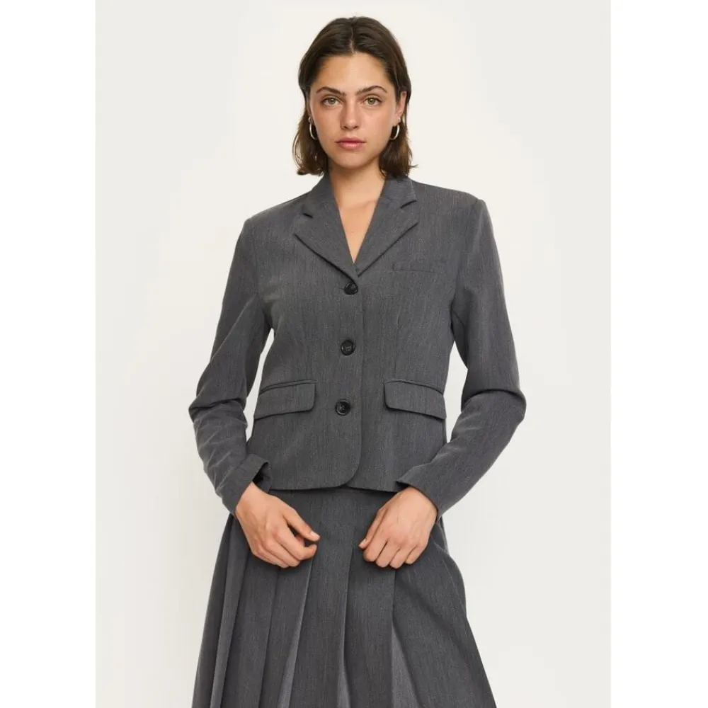 Soft Rebels SREster Blazer Charcoal melange
