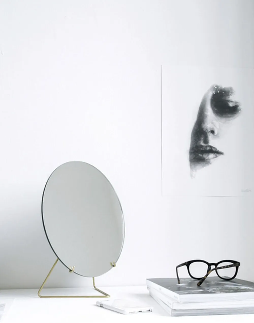 Moebe Standing Mirror spejl 30 cm. New