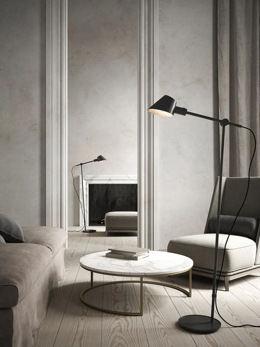 DFTP Stay | Gulvlampe | Sort Outlet