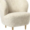 Gubi Stay Lounge Chair - Fully Upholstered, Small, Wooden legs Ba Clearance