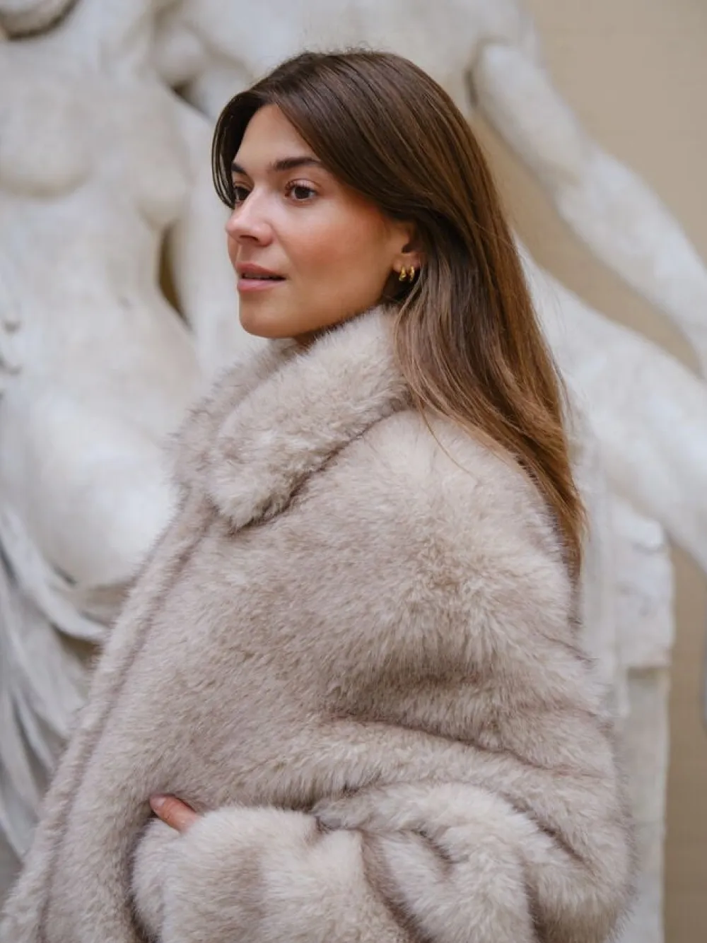 Steff Faux Fur Jacket>Neo Noir Best
