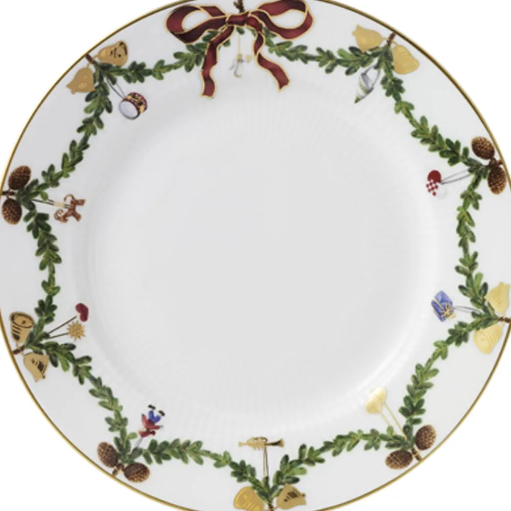 Royal Copenhagen Stjerne Riflet Jul 19 cm. tallerken