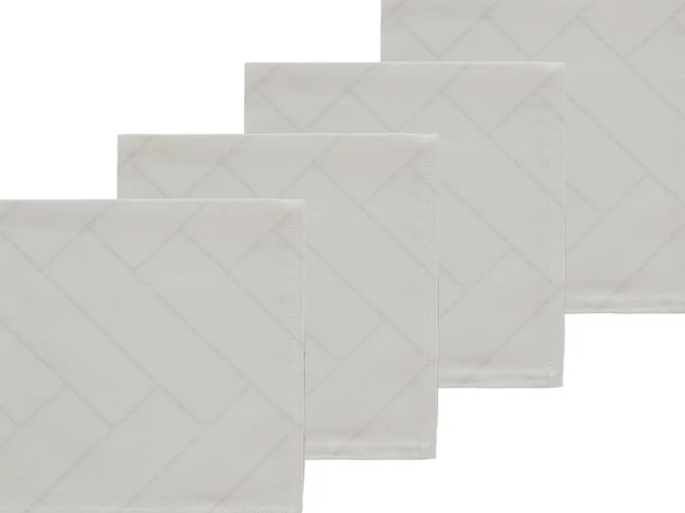 Södahl Stofservietter Tiles Light grey 4 stk. Sale