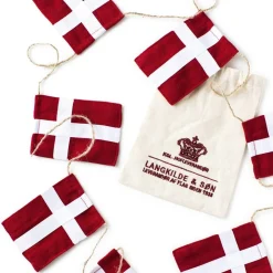 Langkilde & Søn Stor flagranke med Dannebrogsflag
