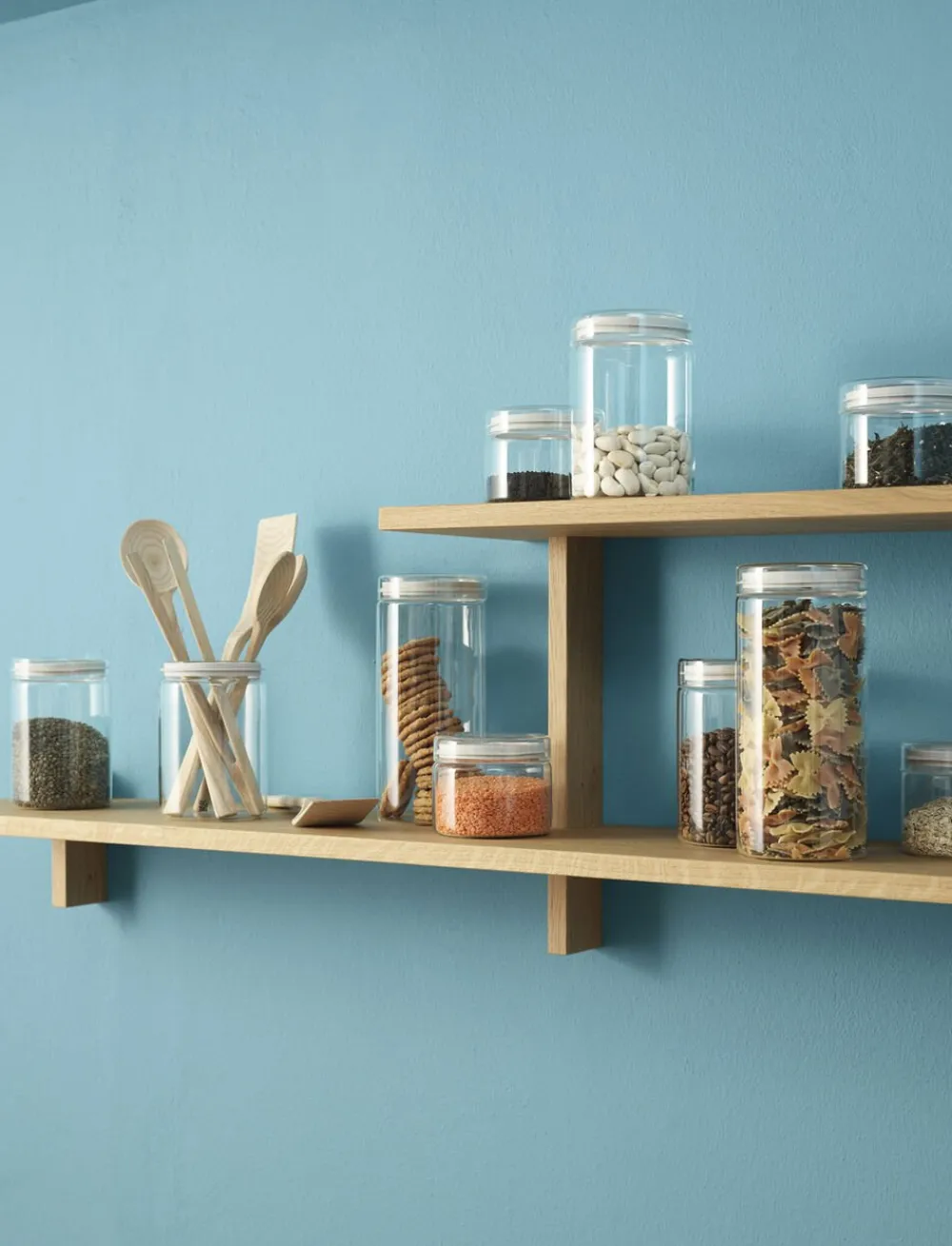 RIG TIG STORE-IT opbevaringsglas 1 l, light grey