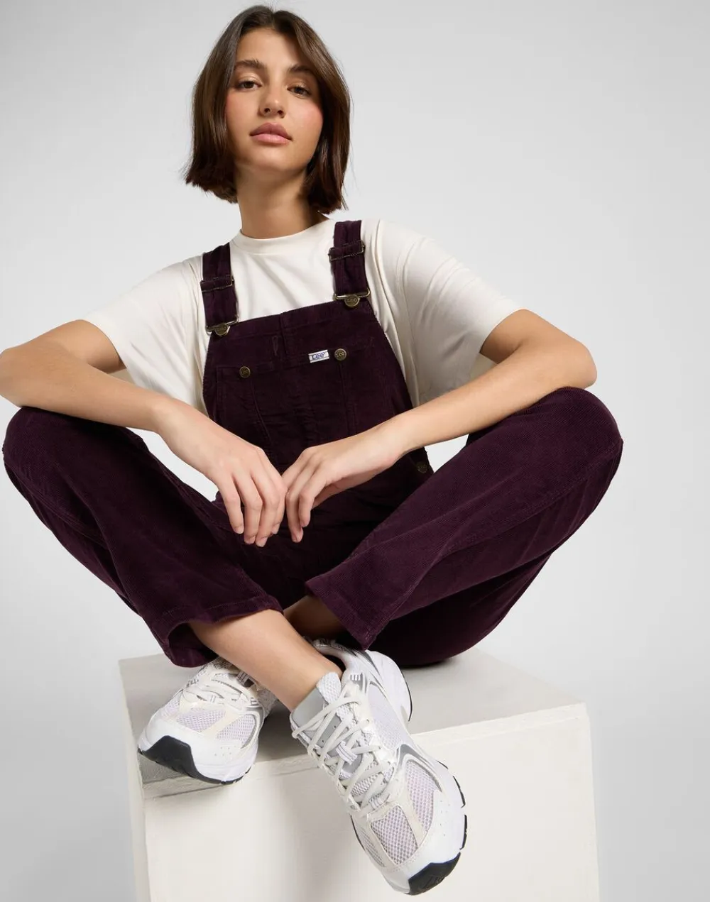 Lee STRAIGHT_BIB DEEP_WINE Red maple Clearance
