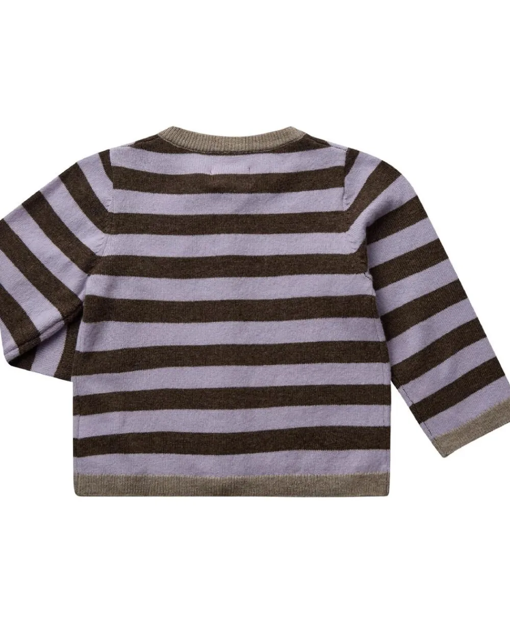 Magasin du Nord Collection Strikka RWS wool & cashmere baby cardigan Dark brown Sale