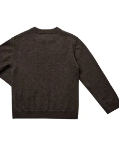 Magasin du Nord Collection Strikka RWS wool & cashmere pullover Dark brown melange New